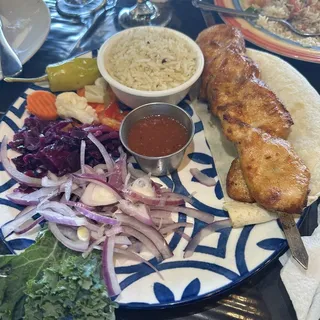 Chicken Kebab Plate