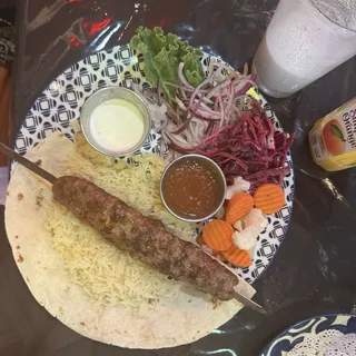 Ground Lamb Kebab Plate