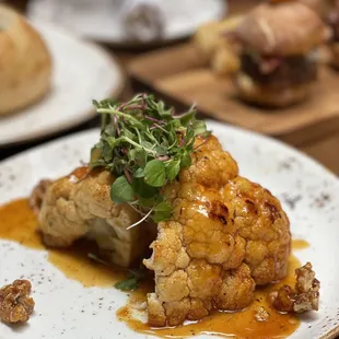 Citrus glazed cauliflower