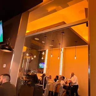 People enjoy a good meal here.