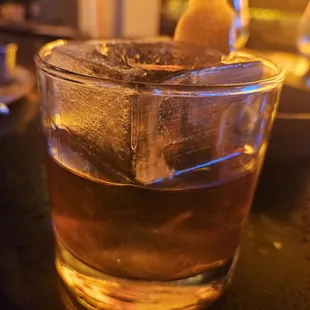Barrel Aged Old Fashioned, $12 (Happy Hour)