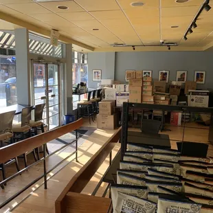 the inside of the store