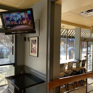 the inside of a restaurant