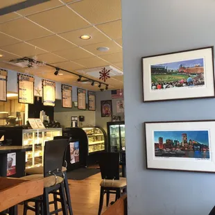 Inside view of the counter. The muffins looked good too.