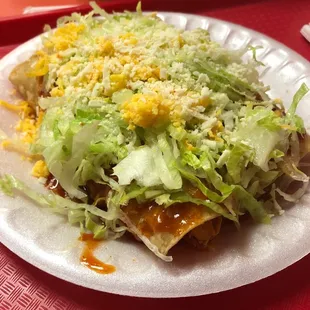 Chicken enchiladas