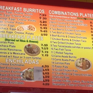 Left menu
