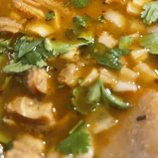 Up close pic of my menudo !
