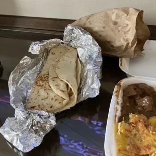 a burrito and a burrito