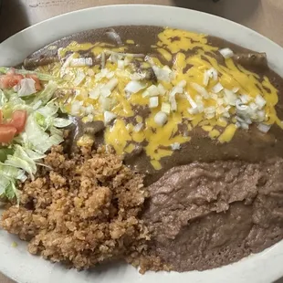 Excellent cheese enchiladas--some of my favorite in San Antonio!