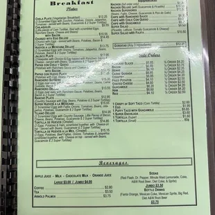Menu inside right