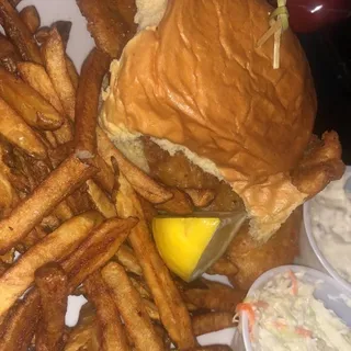 Giant Beer Battered Fish Sandwich