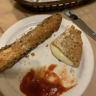 zucchini and fried cheese (family style)