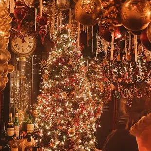 Christmas tree at the bar