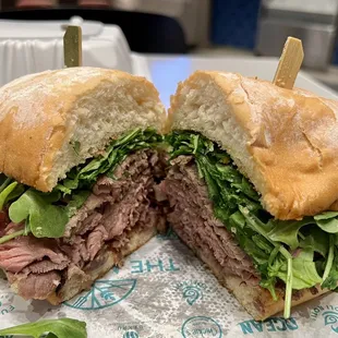 Prime Rib Dip sandwich