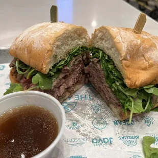 Prime Rib French dip Sandwich