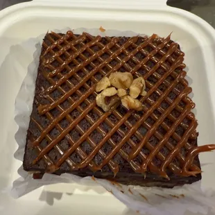 Salted caramel brownie.