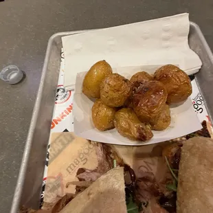 Fingerling potatoes.