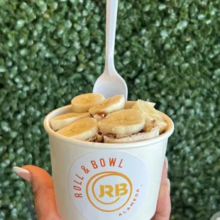 Brownie with banana