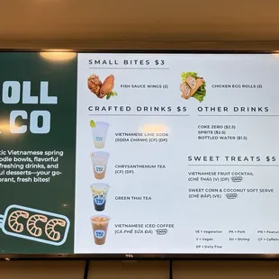 Crafted Drinks Menu 1/6/25