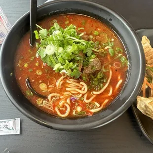 Spicy beef ramen