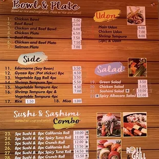 Updated Menu Prices