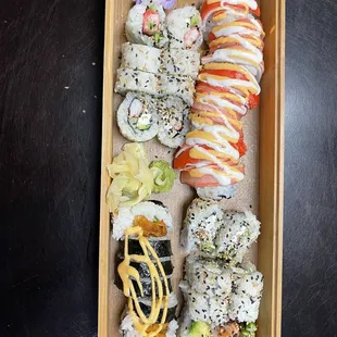 sushi and sashimi, food, sashimi, sushi