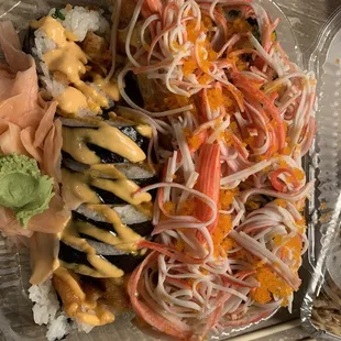 Titanic Roll Roll 'N' Rock and Spicy Calamari Roll