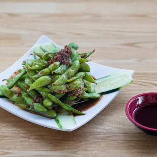Garlic Edamame