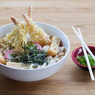 Shrimp Tempura Udon Noodle Soup