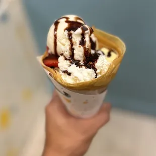 #14 Strawberry Banana Chocolate Cheesecake Sundae