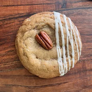 Maple Glazed Butter Pecan Cookie