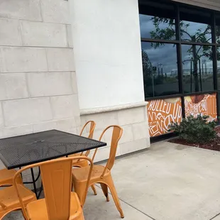 Outside dinning area