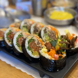 sashimi, sushi, sushi and sashimi, food