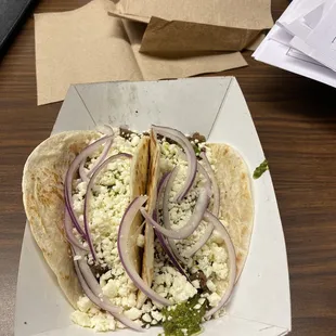 2 Steak Tacos $7