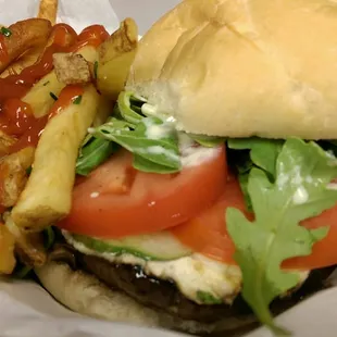 Stuffed Portobello Mushroom Sandwich