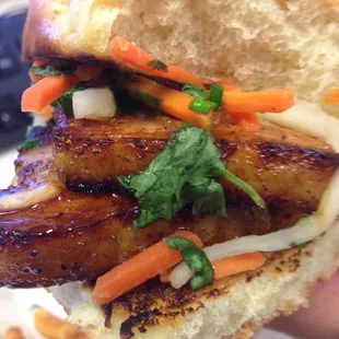 2 Pork belly sliders, crispy fries, and drink. All for only $8 bucks! And it's really good!!