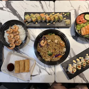 sushi and sashimi, food