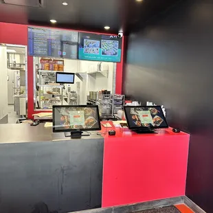 the counter area