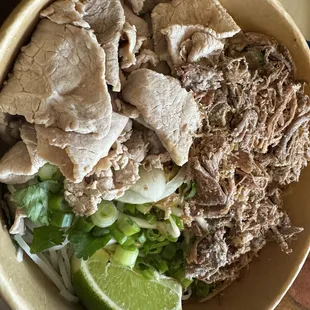 Oxtail pho with extra meat