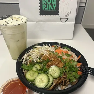 Horchata Matcha Milk Tea