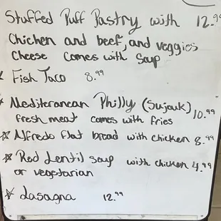 Rollas Kitchen specials