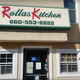 the front of rollas kitchen