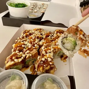Phoenix Roll Seaweed Salad Philly Roll