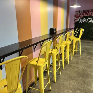 Plenty of indoor seating in an Instagram-worthy space