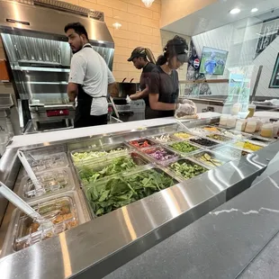 interior, salads