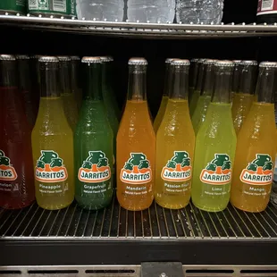 A variety of Jarritos