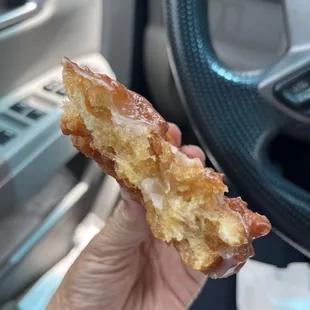 Too oily apple fritter.