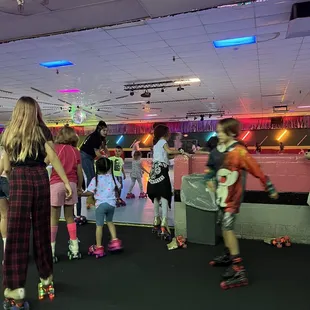 Bust day at the roller rink.