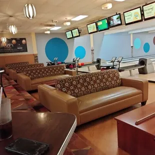 a bowling alley