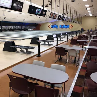 a bowling alley